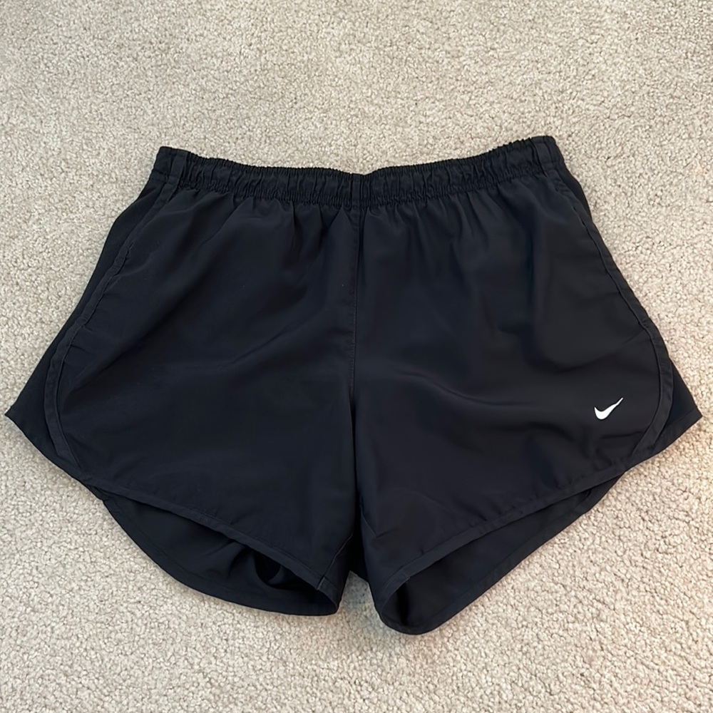 Black on black youth running shorts.